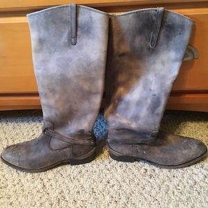 Frye Distressed Boots 6.5